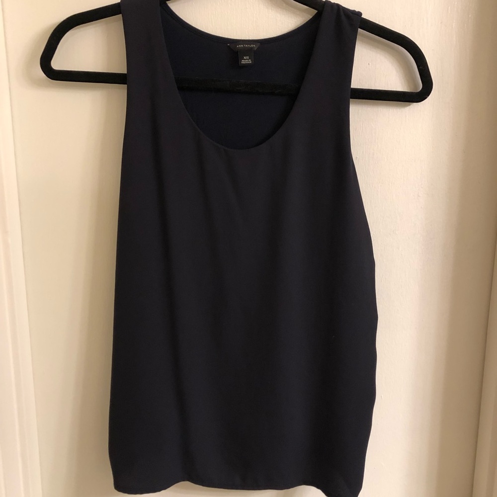 Navy Blue Tank Top by Ann Taylor - XS